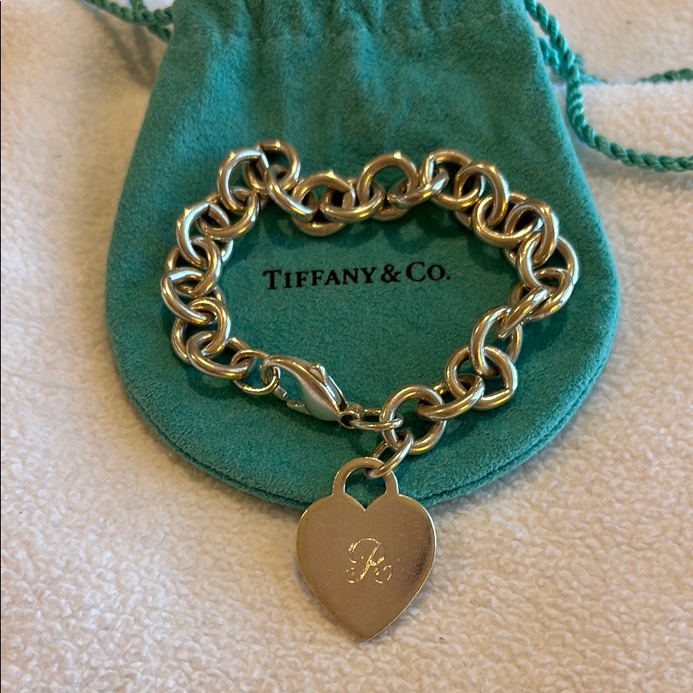 Tiffany & Co. Silver Charm Bracelet with Iconic Design